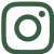 A simple black and white square Instagram logo with a camera outline centered on a transparent background.