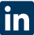 Logo for professional social website Linked In - Blue